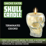 Smoke Eater Skull Candle - 6 Pieces Per Retail Ready Display 22543