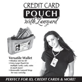 Credit Card Pouch with Lanyard - 6 Pieces Per Retail Ready Display 22835