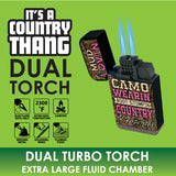 Big Bubba Dual Torch Lighter - 10 Pieces Per Retail Ready Display 41381