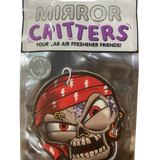 Air Freshener Mirror Critters Pirate New Car Scented- 24 Pieces Per Pack 41443