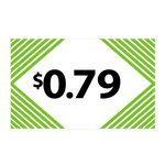 Merchandising Fixture - $0.79 Retail Tags 25 Pack 978290 NOVELTY INC