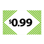 Merchandising Fixture - $0.99 Retail Tag 25 Per Pack 978300 NOVELTY INC