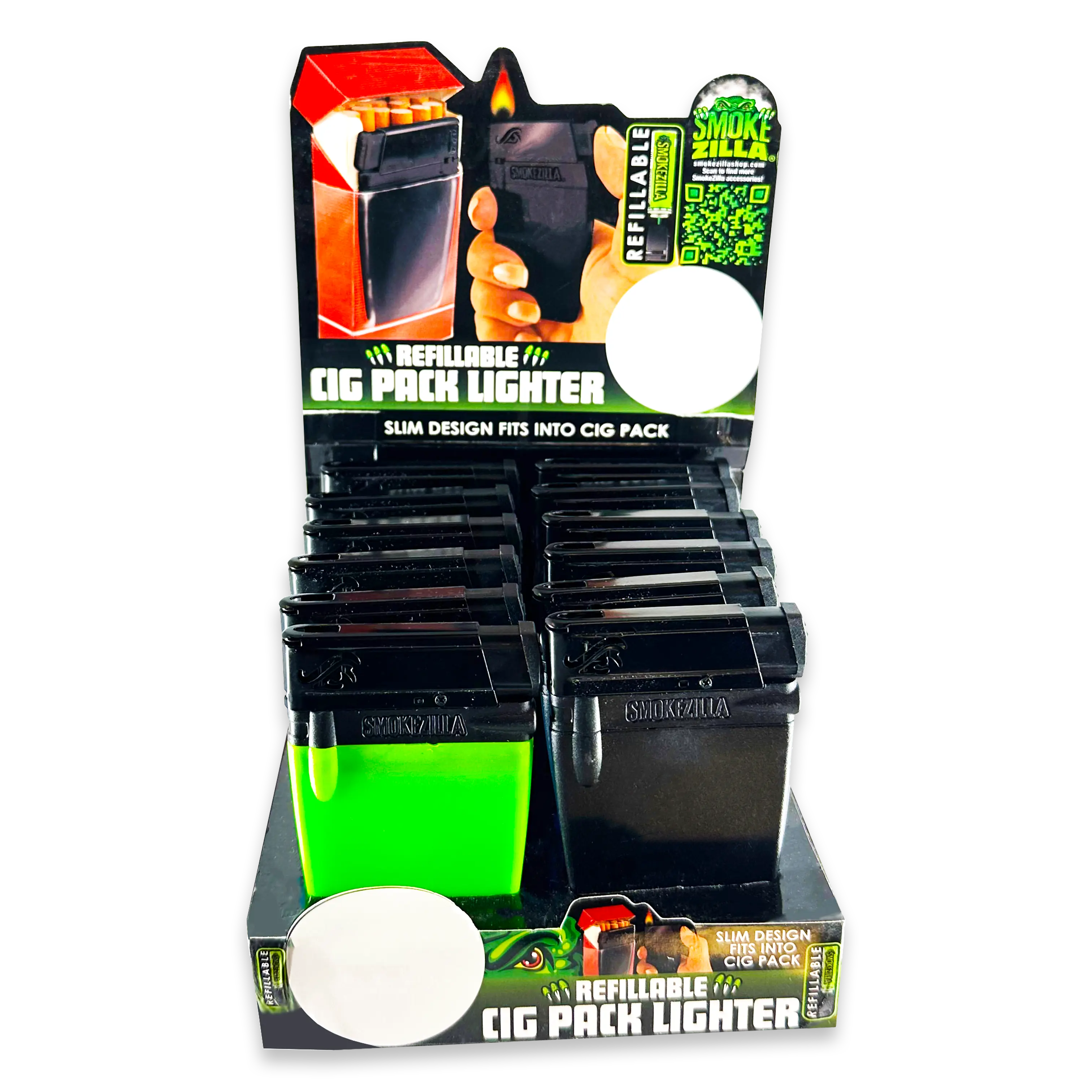 Curated Smokezilla Top Sellers Assorted Smoking Accessories Floor Display 088547 SMOKEZILLA