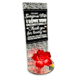 Glass Rose Keepsake - 6 Pieces Per Retail Ready Display 23739 NOVELTY INC