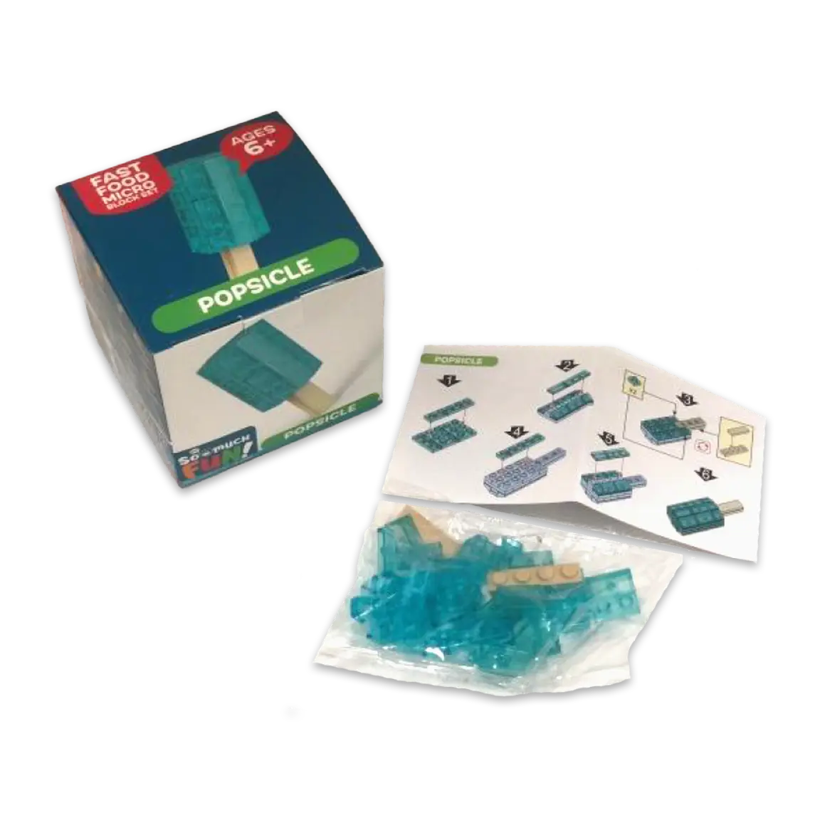 Micro Block Fast Food Set - 12 Pieces Per Retail Ready Display 24705 KIPP BROTHERS
