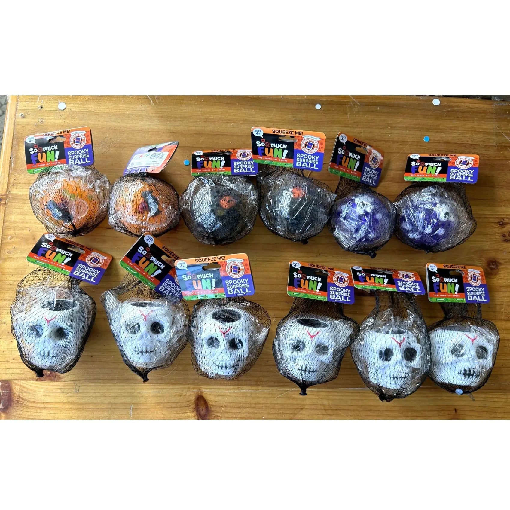 Halloween Squishy Ball Assortment - 12 Pieces Per Pack 24774 KIPP BROTHERS
