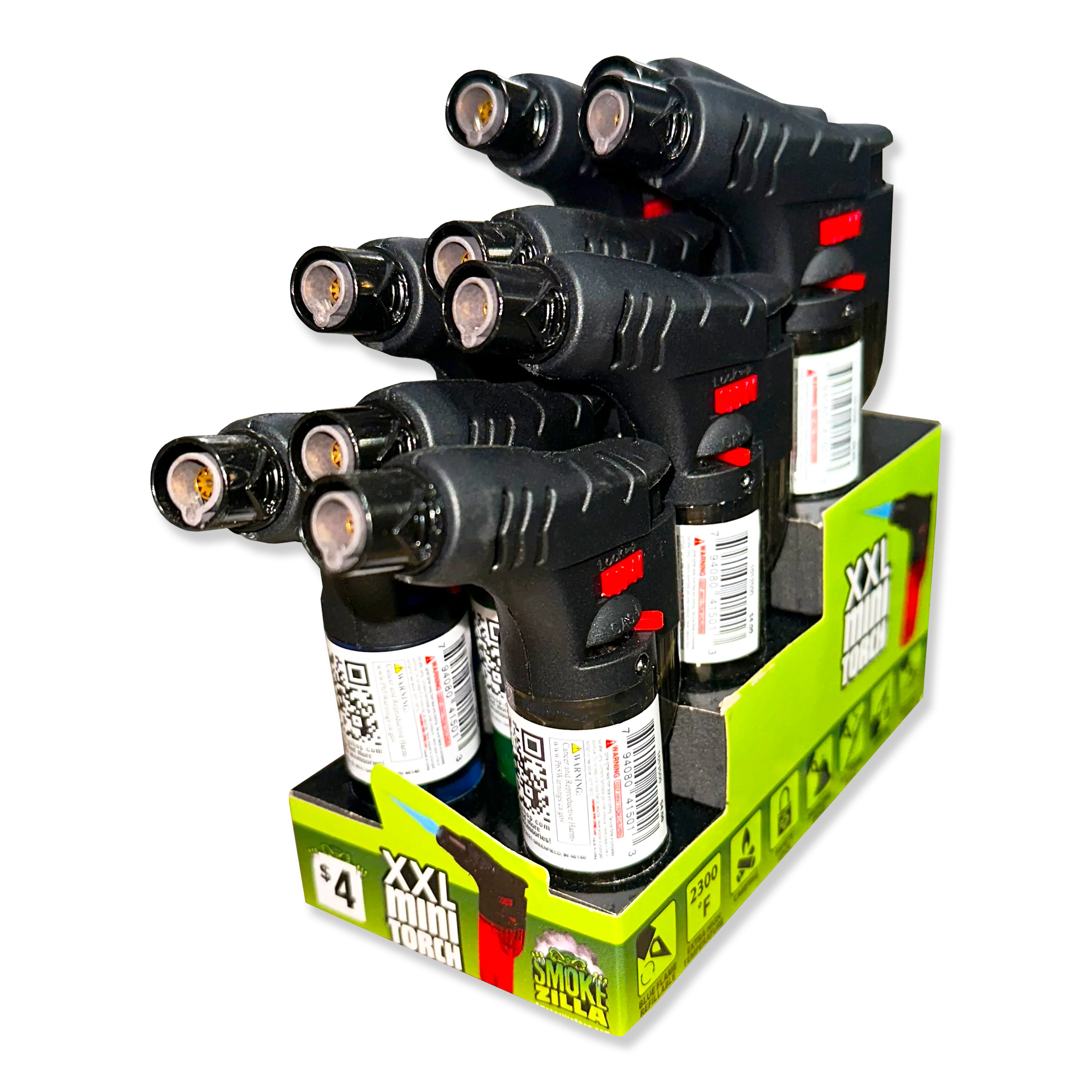 XXL Thin Torch Lighter - 9 Pieces Per Retail Ready Display 41486 SMOKEZILLA