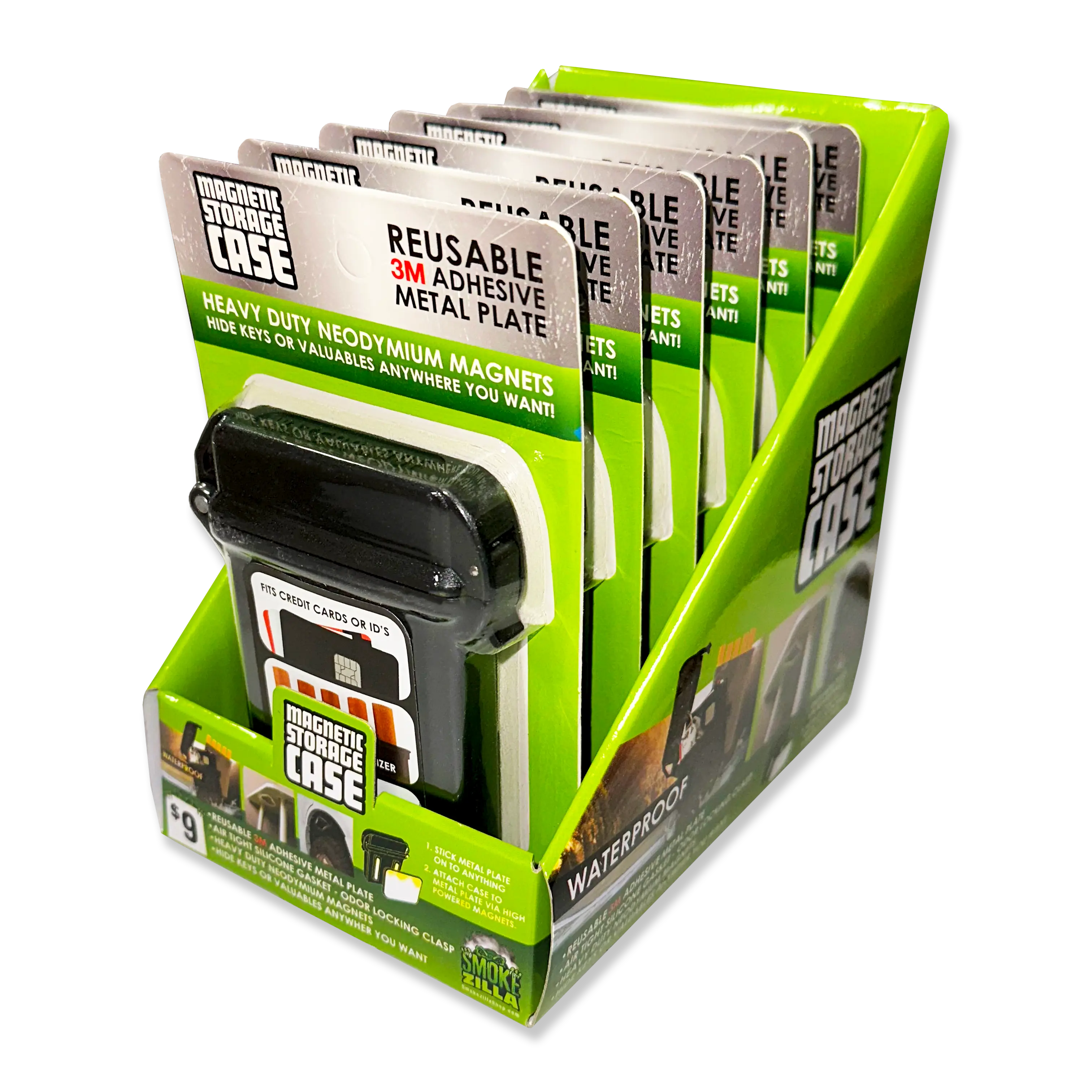 Magnetic Card Hide-A-Key Storage Case- 6 Pieces Per Retail Ready Display 41497 ROUGHNECK