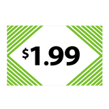 Merchandising Fixture - $1.99 Retail Tag 25 Per Pack 978320 NOVELTY INC