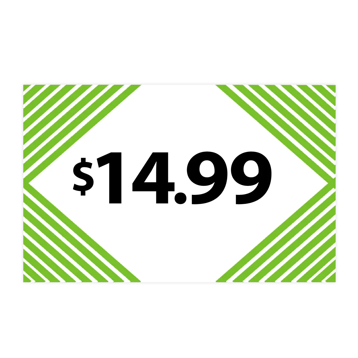 Merchandising Fixture - $14.99 Retail Tag 25 Per Pack 978480 NOVELTY INC