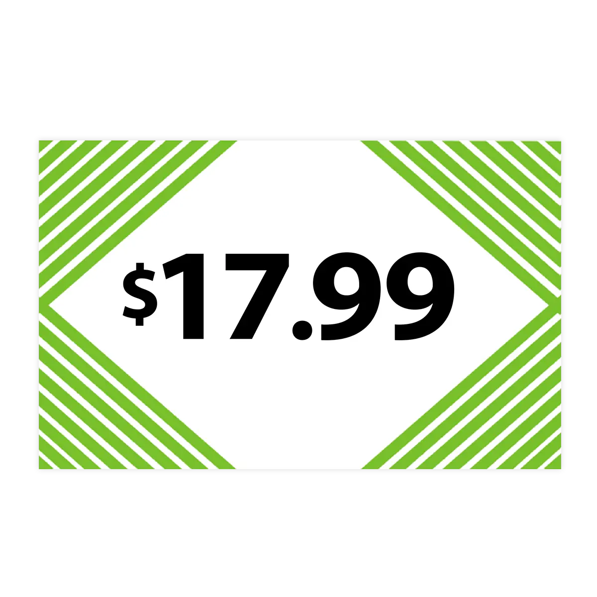 Merchandising Fixture - $17.99 Retail Tag 25 Per Pack 978510 NOVELTY INC