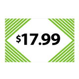 Merchandising Fixture - $17.99 Retail Tag 25 Per Pack 978510 NOVELTY INC