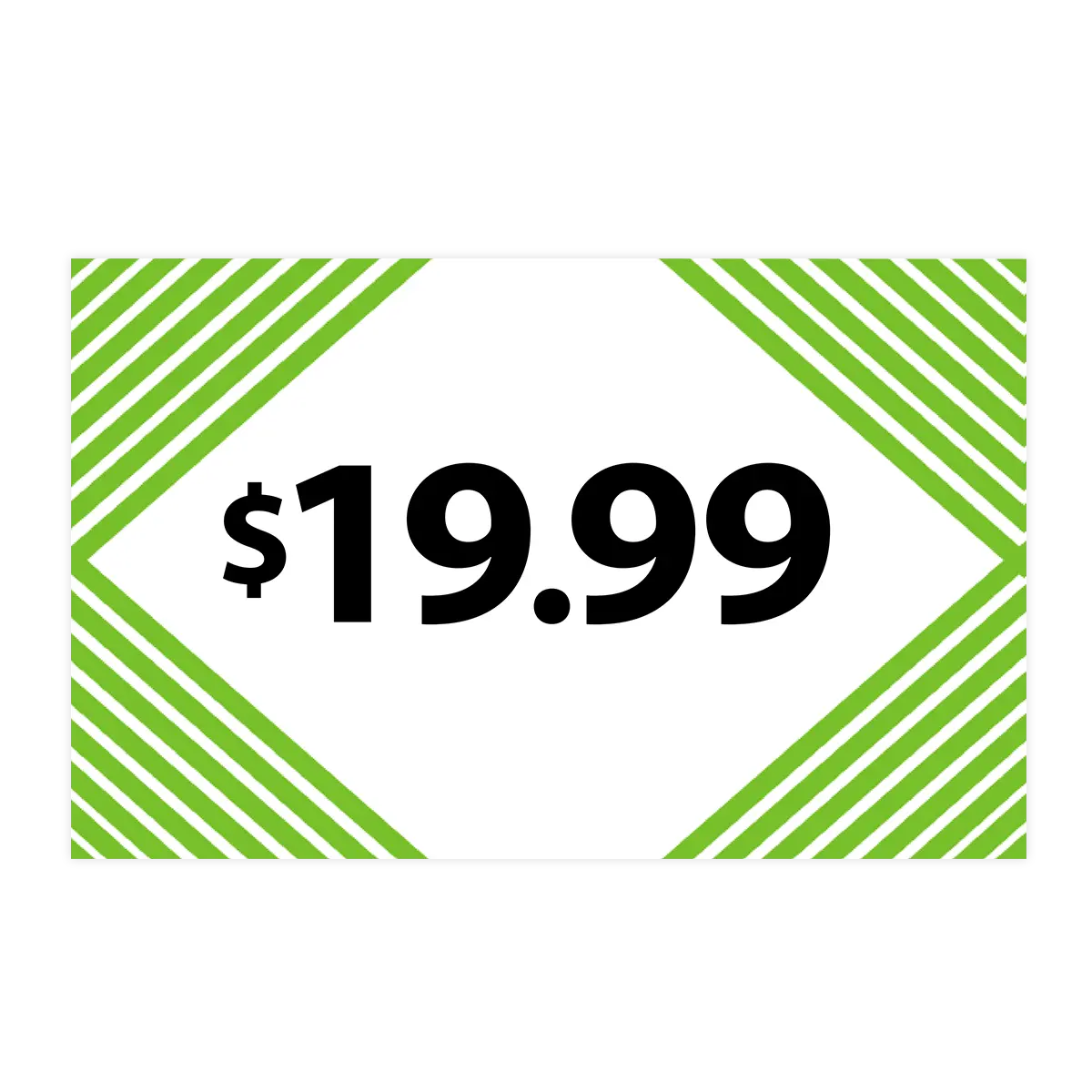 Merchandising Fixture - $19.99 Retail Tag 25 Per Pack 978520 NOVELTY INC