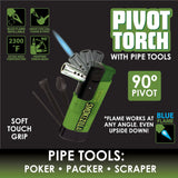 Pivot Head Torch Lighter with Tools - 8 Pieces Per Retail Ready Display 41487 SMOKEZILLA