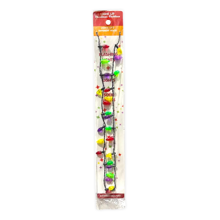 Christmas Necklace with 6 Pegs - 24 Pieces Per Pack 22495 NOVELTY INC