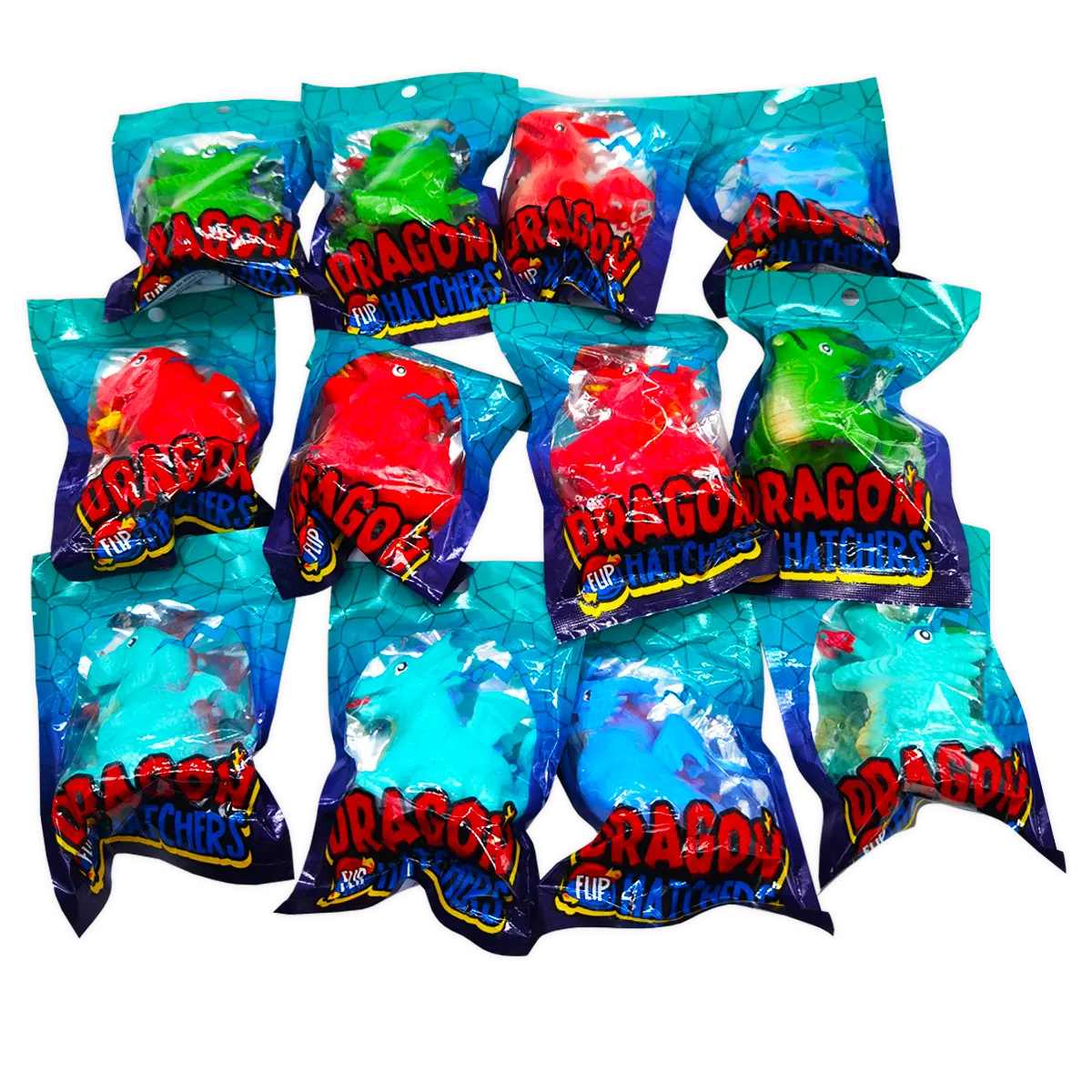 Squish and Squeeze Dragon Flip Toy - 12 Pieces Per Pack 22717 KIPP BROTHERS