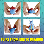 Squish and Squeeze Dragon Flip Toy - 12 Pieces Per Pack 22717 KIPP BROTHERS