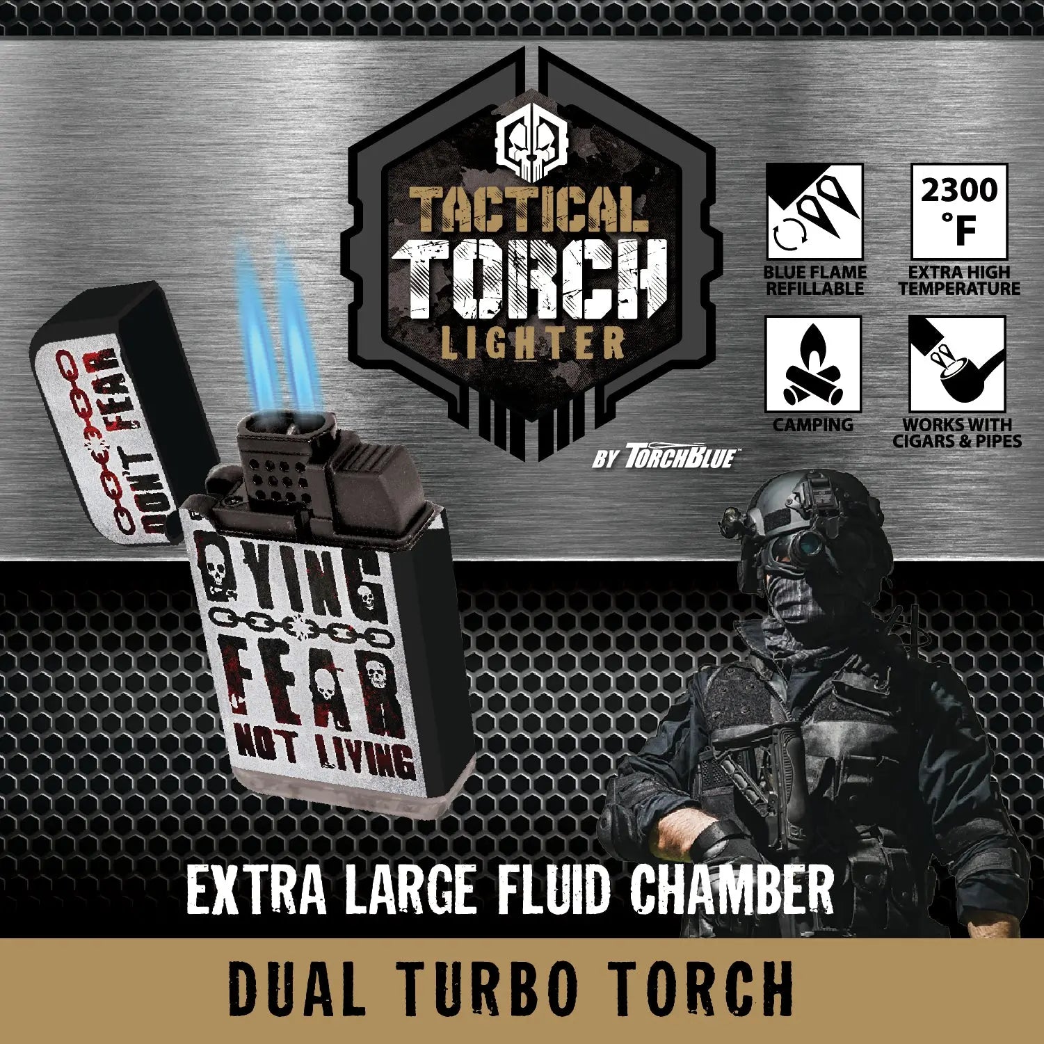 Curated Big Bubba Tac Gear Dual Torch Lighter Kit 88596 TAC GEAR
