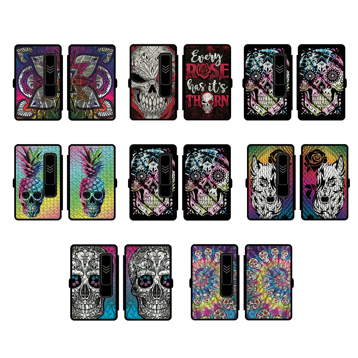 100s Cigarette Case with USB Coil Lighter - 8 Pieces Per Retail Ready Display 23303 SMOKEZILLA