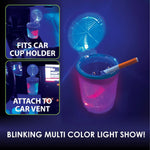 Light Show Butt Bucket Ashtray with Multi-Color LED Lights - 6 Pieces Per Retail Ready Display 24111 SMOKEZILLA