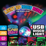 Mood Light Mini USB Disco Ball - 4 Pieces Per Retail Ready Display 41677 CAR VIBEZ