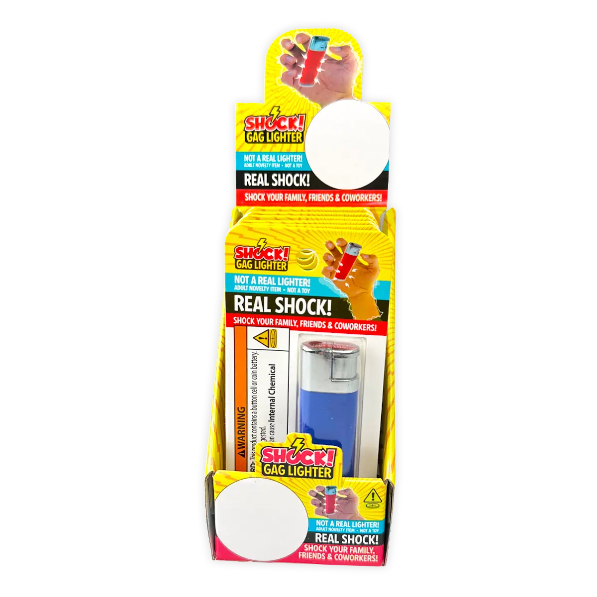 Practical Joke Gag Shock Lighter - 6 Pieces Per Retail Ready Display 23396 NOVELTY INC