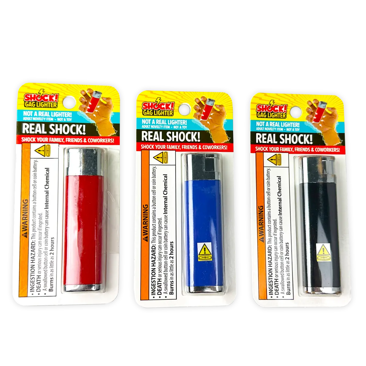 Practical Joke Gag Shock Lighter - 6 Pieces Per Retail Ready Display 23396 NOVELTY INC