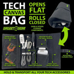 Tech Canvas Roll Storage Bag - 6 Pieces Per Retail Ready Display 24719 GADGET GEAR