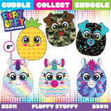 Pillow Plush Fluffy Stuffy Assortment Floor Display - 30 Pieces Per Retail Ready Display 88438 KIPP BROTHERS