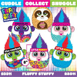 Pillow Plush Fluffy Stuffy Assortment Floor Display - 30 Pieces Per Retail Ready Display 88438 KIPP BROTHERS