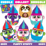 Pillow Plush Fluffy Stuffy Assortment Floor Display - 30 Pieces Per Retail Ready Display 88438 KIPP BROTHERS