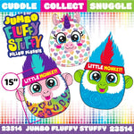 Pillow Plush Fluffy Stuffy Assortment Floor Display - 30 Pieces Per Retail Ready Display 88438 KIPP BROTHERS