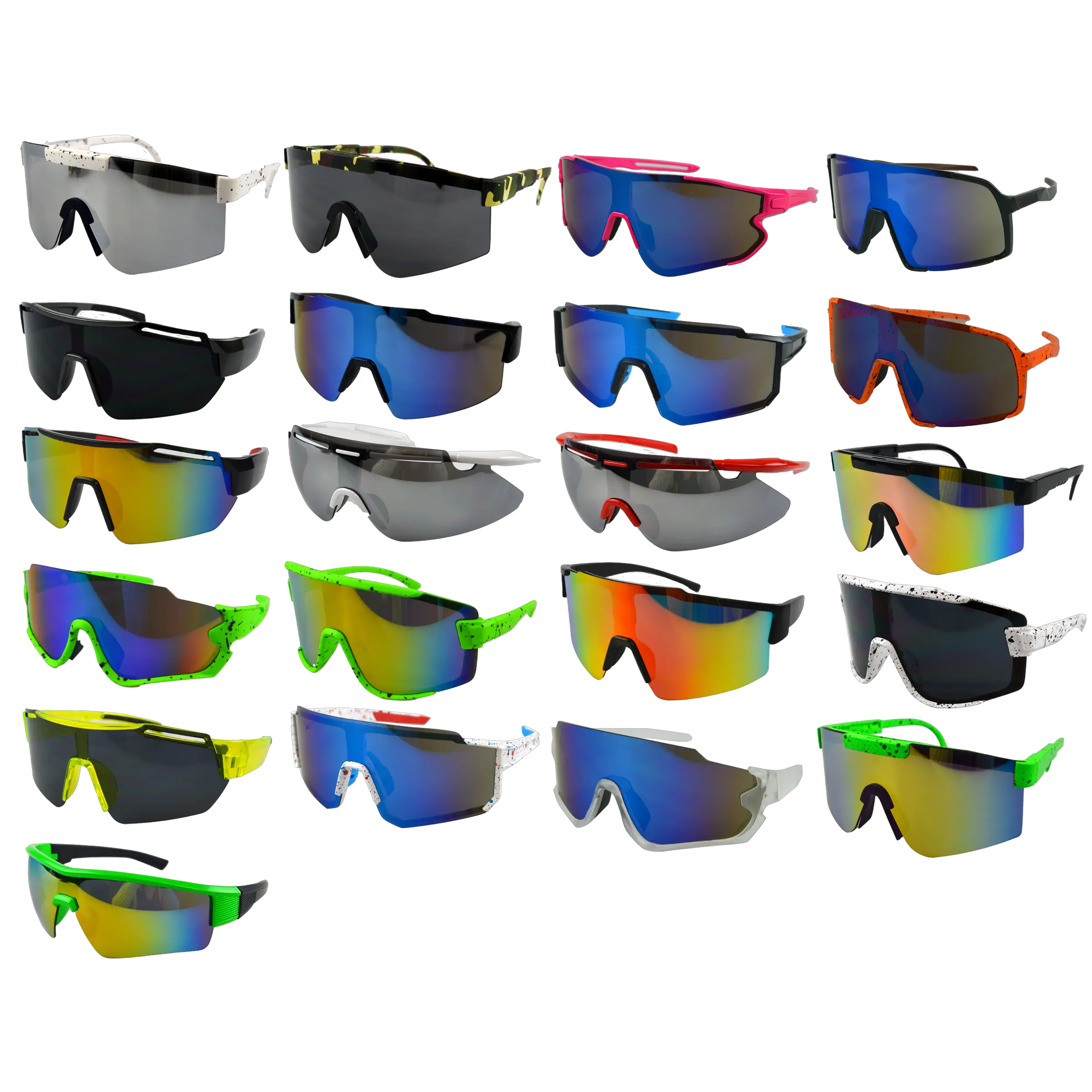 Sunglasses Refill Pack Sport Shieldz Assortment - 24 Pieces Per Pack 23516 DRIVER'S EDGE