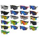 Sunglasses Sport Shieldz Assortment Floor Display - 24 Pieces Per Retail Ready Display 88443 DRIVER'S EDGE