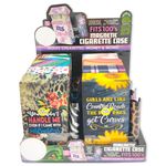 100s Cigarette Storage Case With Magnetic Lighter Case - 8 Pieces Per Retail Ready Display 23545 SMOKEZILLA