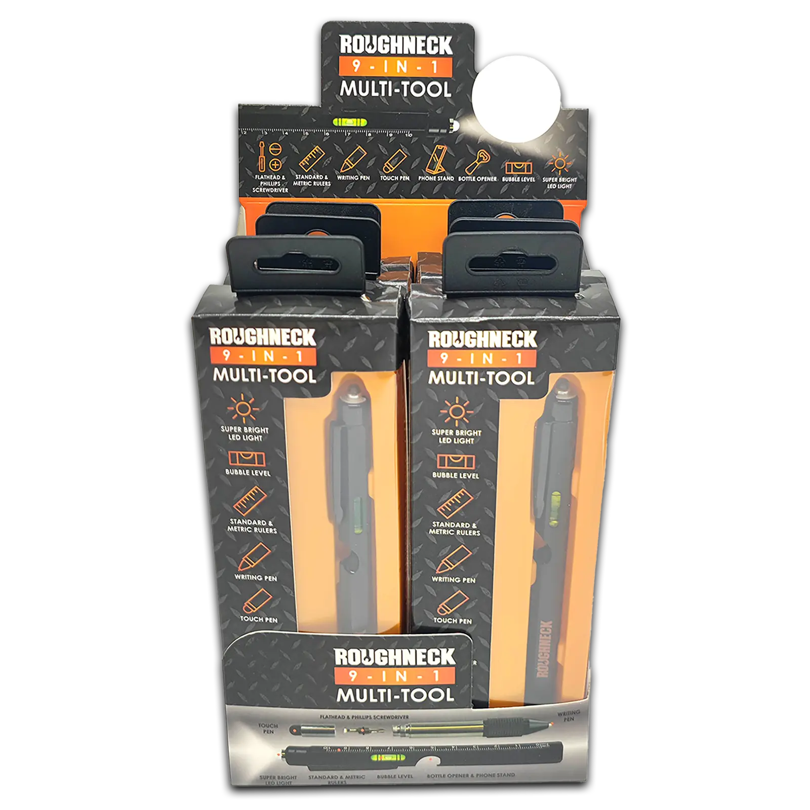 Multi-Tool 9-In-1 with Pen - 6 Pieces Per Retail Ready Display 23713 ROUGHNECK