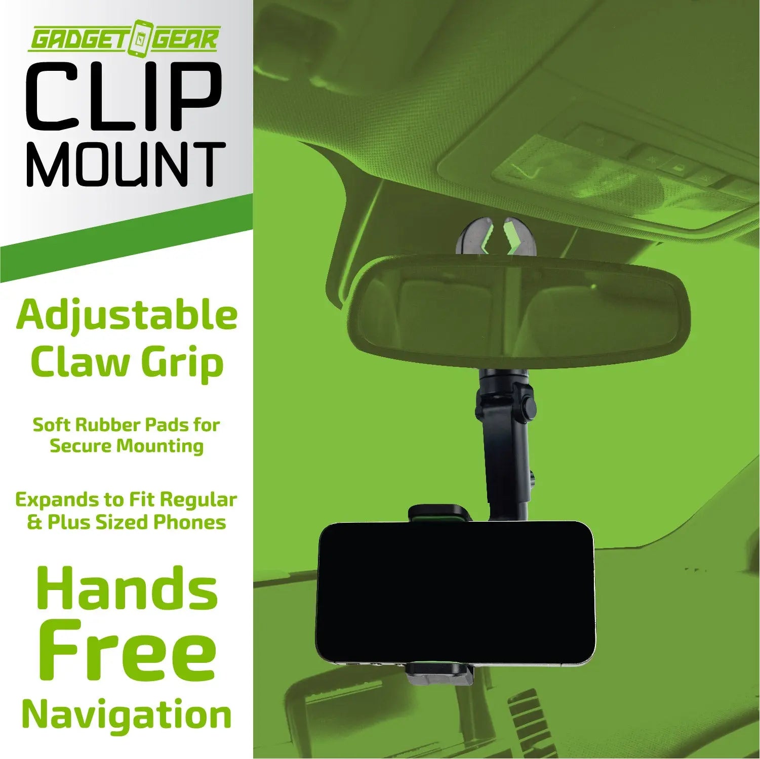 Phone Stand with Claw Clip Mount - 6 Pieces Per Retail Ready Display 23717 GADGET GEAR