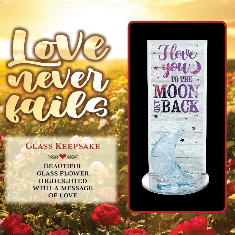 Glass Rose Keepsake - 6 Pieces Per Retail Ready Display 23739 NOVELTY INC