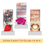 Light-Up Glass Keepsake - 6 Pieces Per Retail Ready Display 23740 NOVELTY INC