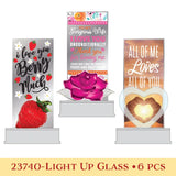 Light-Up Glass Keepsake - 6 Pieces Per Retail Ready Display 23740 NOVELTY INC