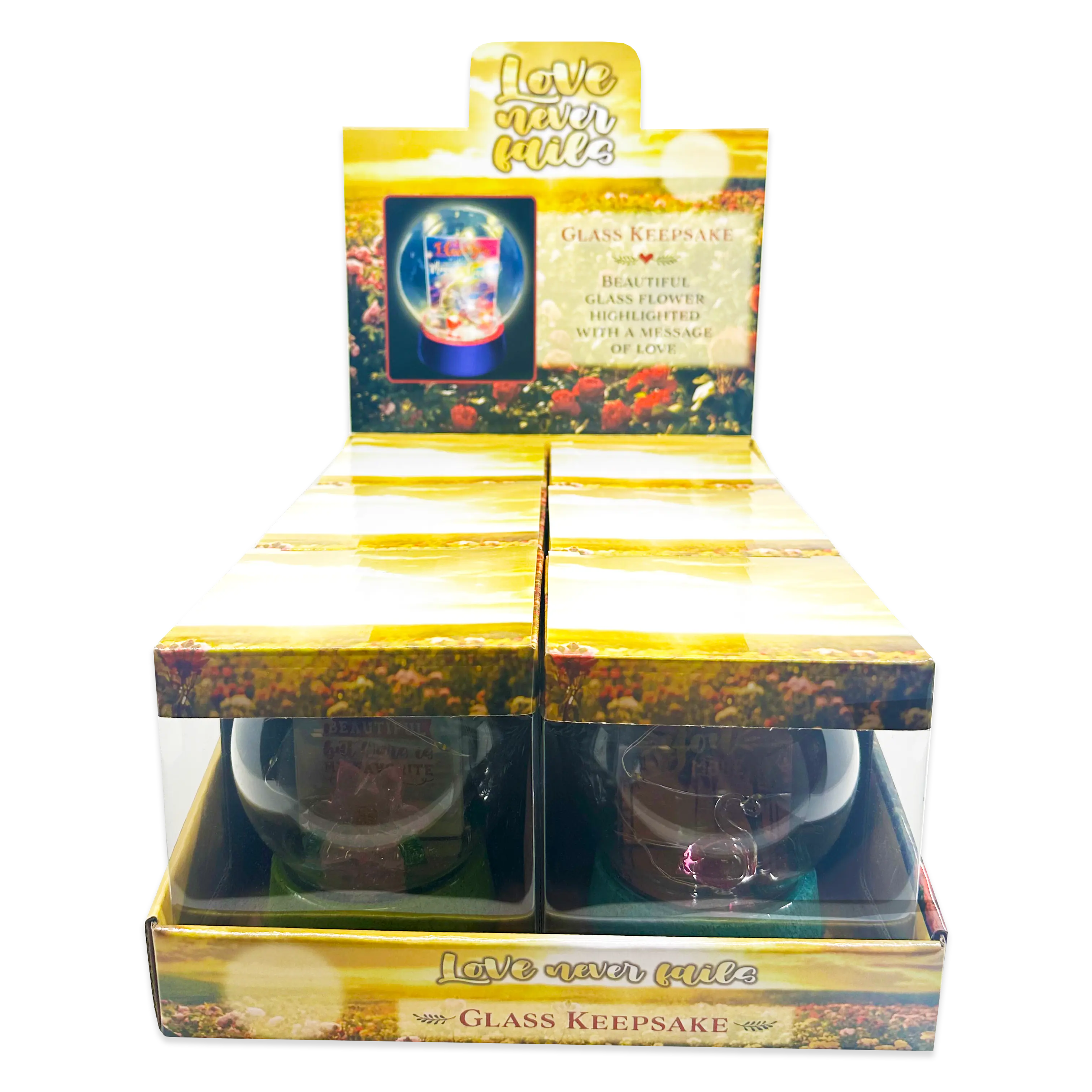 Glass Globe Keepsake - 6 Pieces Per Retail Ready Display 23741 NOVELTY INC