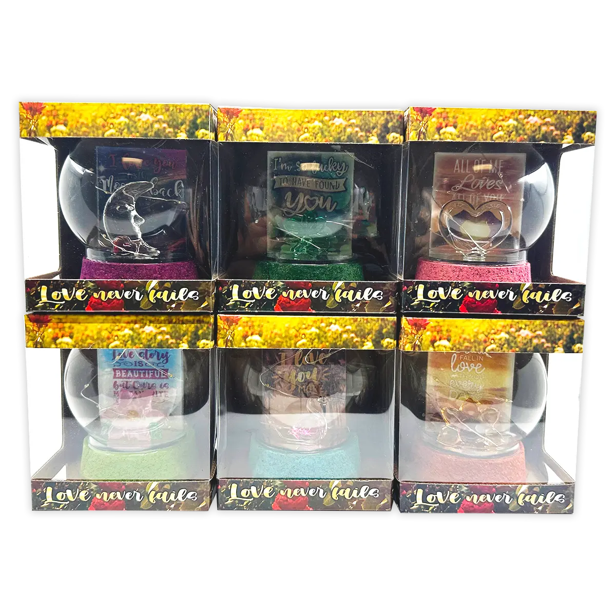 Glass Globe Keepsake - 6 Pieces Per Retail Ready Display 23741 NOVELTY INC