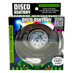 Disco Glass Ashtray with Sound Activated LED Lights - 6 Pieces Per Retail Ready Display 23743 SMOKEZILLA