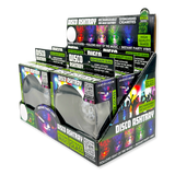 Disco Glass Ashtray with Sound Activated LED Lights - 6 Pieces Per Retail Ready Display 23743 SMOKEZILLA