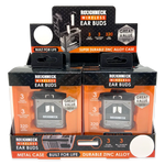 Wireless Earbuds Heavy Duty Metal with Case - 6 Pieces Per Retail Ready Display 23750 ROUGHNECK