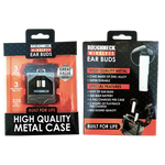 Wireless Earbuds Heavy Duty Metal with Case - 6 Pieces Per Retail Ready Display 23750 ROUGHNECK
