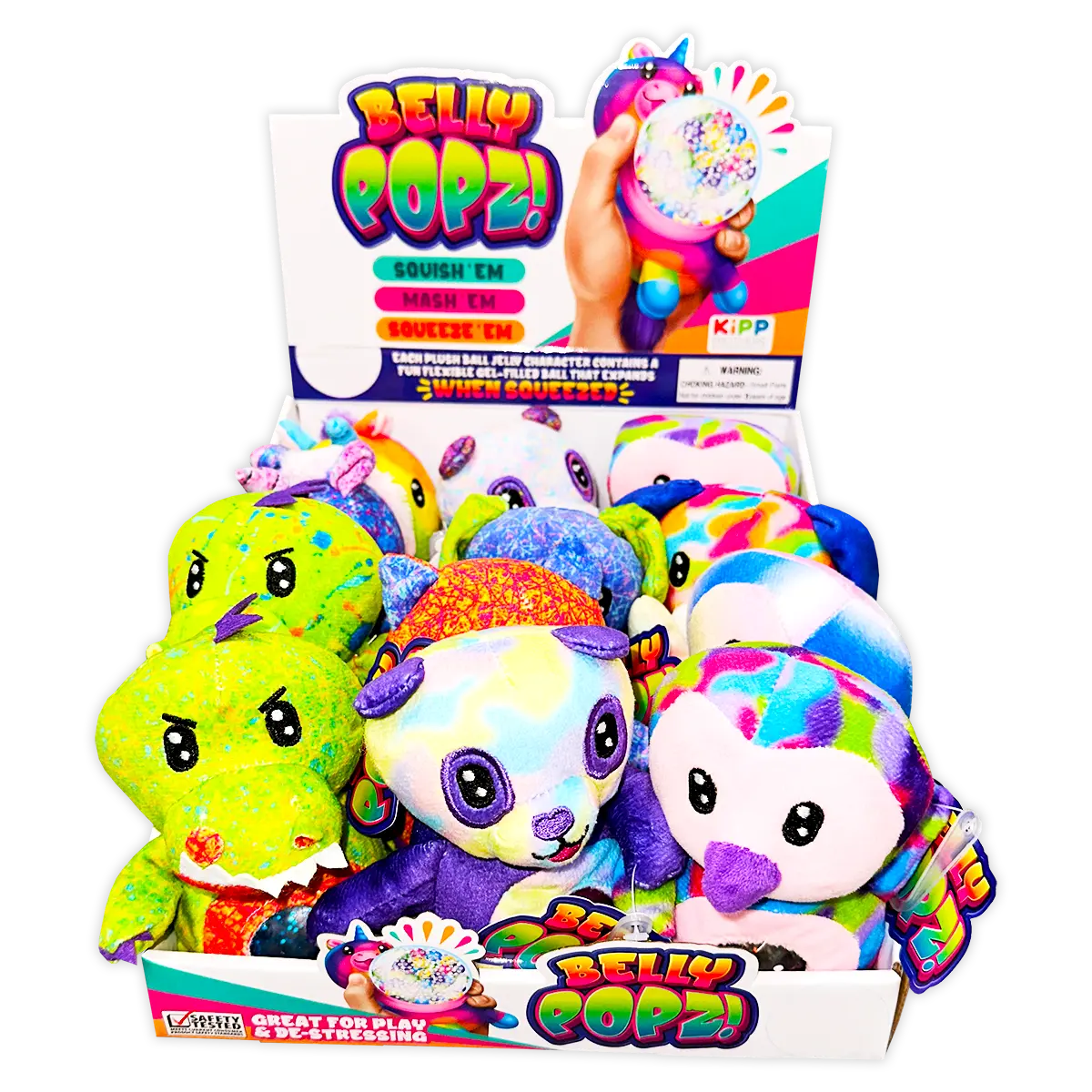 Belly Popz Plush Toy - 12 Pieces Per Display 23752 KIPP BROTHERS