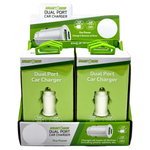 Car Charger  DC Dual Port USB / USB-C 15 Watts - 6 Pieces Per Retail Ready Display 23759 GADGET GEAR