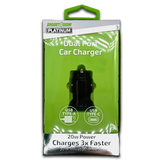 Car Charger Dual Port USB / USB-C 20 Watts - 6 Pieces Per Retail Ready Display 23760 GADGET GEAR
