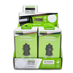 Car Charger Dual Port USB / USB-C 20 Watts - 6 Pieces Per Retail Ready Display 23760 GADGET GEAR